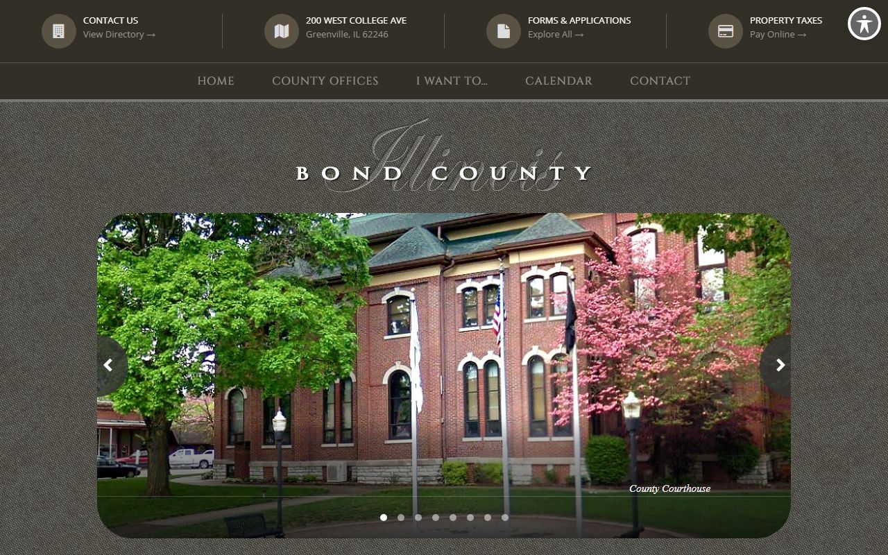 Bond County Illinois official website for death records and vital records information