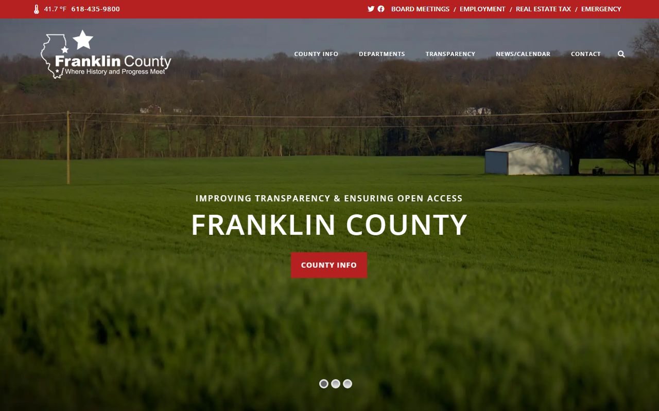 Franklin County Illinois official website for death records and vital records