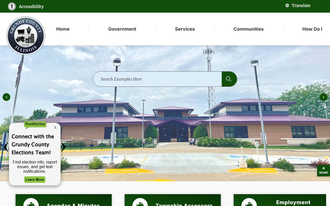 Grundy County Illinois official website for death records and vital records