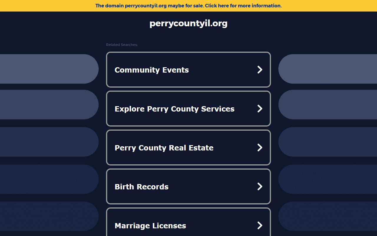 Perry County official website for death records and vital records access